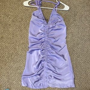 Lavender cinch dress